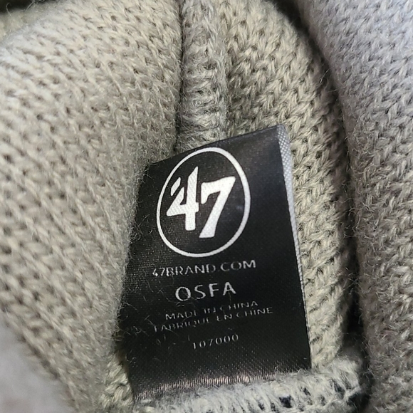 NEW Mens Toboggan Sporting Kansas City Knit Cap Hat MLS Logo Linesman 47Brand OS - Picture 8 of 14